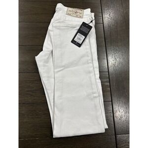 True Religion Rocco Jeans NEW Mens Optic White Relaxed Skinny Sz 30 NWT